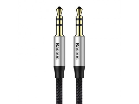 BASEUS AUDIO CABLE YIVEN M30 3,5MM TO 3,5MM 1,5M SILVER/BLACK