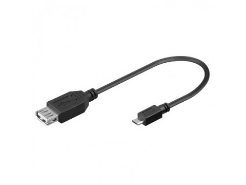 KABEL SBOX USB A F. -> Micro USB M. 0,1M