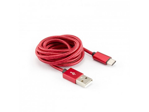 KABEL SBOX USB -> USB TYPE C M/M 1,5M CRVENI