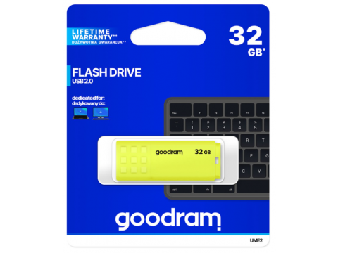 GOODRAM UME2-0320Y0R11 32GB USB2.0 YELLOW