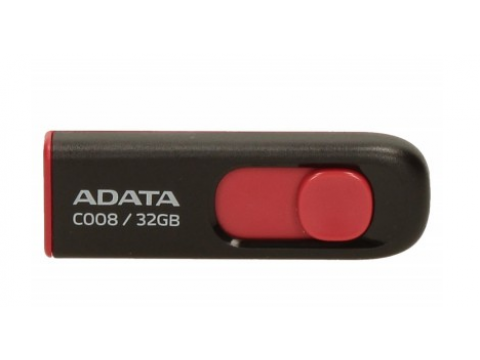 ADATA USB MEMORIJA 2.0 CLASSIC C008 32GB BLACK - RED