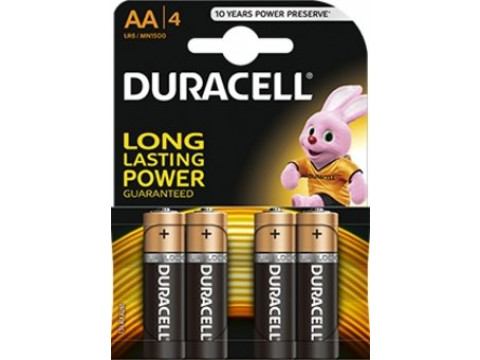 DURACELL Basic alkalna baterija, 4 x LR6 (AA) 1,5 V, mignon, blister