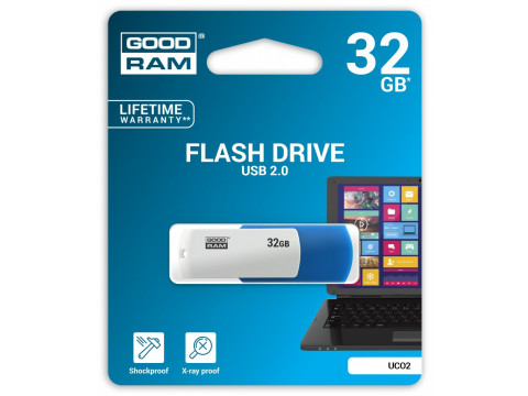 GOODRAM USB MEMORIJA COLOR MIX 32GB USB2.0 WHITE/BLUE
