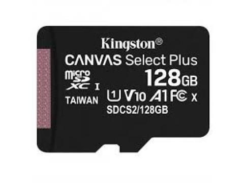 KINGSTON MICROSD 128GB CLASS10 CANVAS SELECT PLUS SDCS2 100 MB/s 