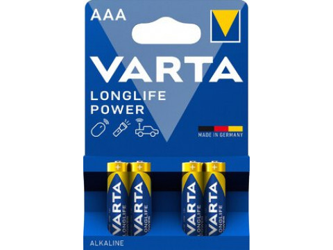 VARTA LONGLIFE POWER ALKALNA BATERIJA 4 X LR03 (AAA) 1,5 V MIGNON BLISTER
