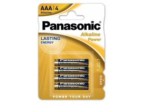 PANASONIC Power alkalna baterija, 4 x LR03 (AAA), 1,5 V, mikro, blister