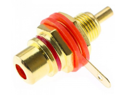 RCA PLUG GOLD PLATED 5.0mm (RED) CC-222R