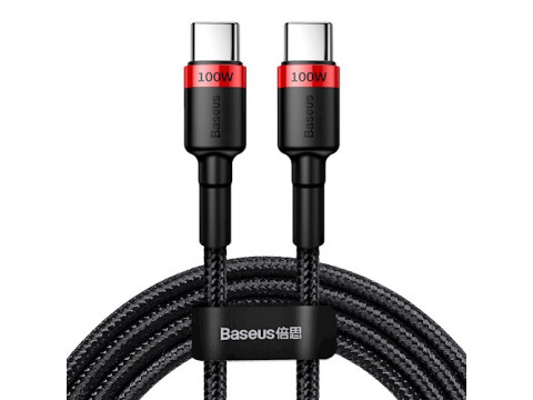 BASEUS KABEL CAFULE USB C NA USB C 2m 5A RED-BLACK