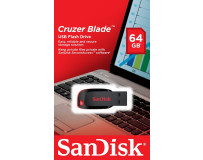 SANDISK USB 2.0 MEMORIJA CRUZER BLADE 64GB BLACK/RED
