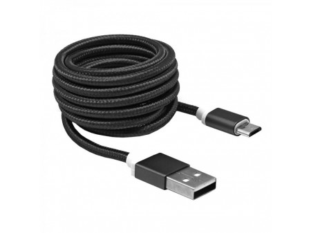 KABEL SBOX USB->MICRO USB M/M 1,5M USB-10315B, CRNI