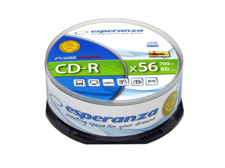 ESPERANZA CD-R CAKE BOX MEDIJI 25 PCS