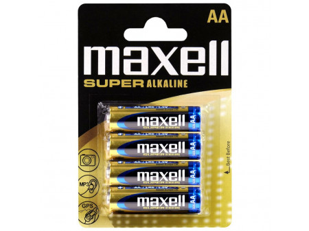 MAXELL SUPER ALKALNE BATERIJE 4 x LR6 (AA) 1,5 V, mignon, bulk