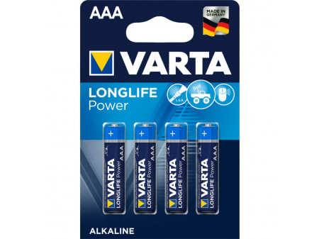 VARTA LONGLIFE POWER ALKALNA BATERIJA 4 X LR03 (AAA) 1,5 V MIGNON BLISTER
