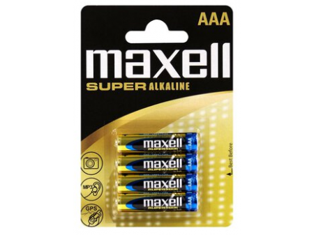 MAXELL SUPER ALKALNE BATERIJE 4 x LR03 (AAA) 1,5 V, mignon, bulk