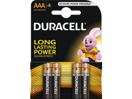 DURACELL Basic alkalna baterija, 4 x LR03 (AAA) 1,5 V, mikro, blister