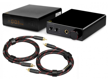 PACK TOPPING E30 AK4493 DAC + TOPPING L30 HEADPHONE AMPLIFIER + TOPPING TCR2 RCA CABLES