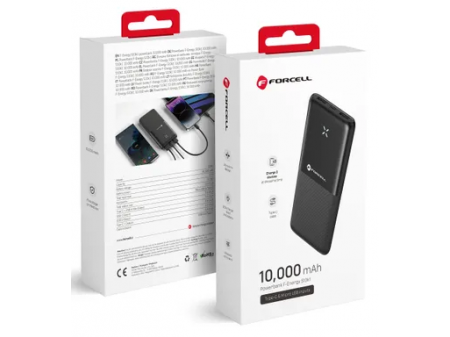 FORCELL POWERBANK F-ENERGY S10K1 10000MAH CRNI