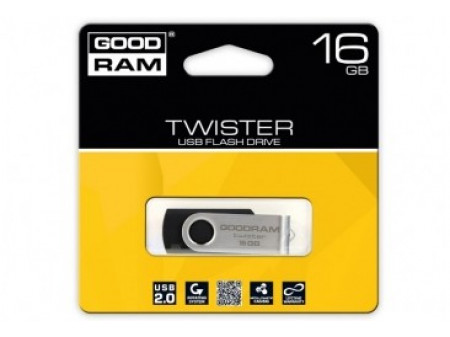 GOODRAM TWISTER USB MEMORIJA 16GB USB2.0 BLACK
