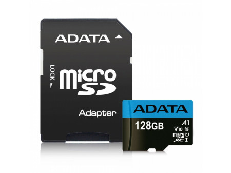 ADATA MEMORY CARD microSD PREMIER CLASS 10 128GB + ADAPTER