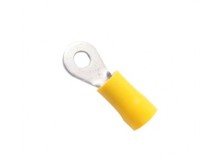 INSULATED RING CRIMP TERMINAL M4 2.5-4mm² YELLOW