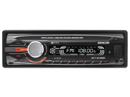SENCOR CAR RADIO + REMOTE CONTROLER SCT 3018MR USB SD MMC