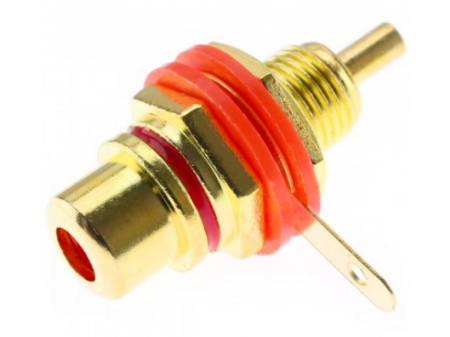 RCA PLUG GOLD PLATED 5.0mm (RED) CC-222R