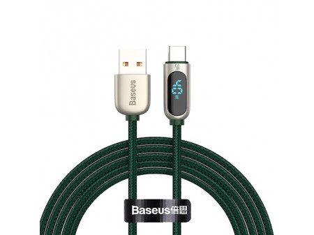 BASEUS KABEL DISPLAY USB - USB-C 2,0 M 5A GREEN