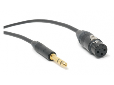 TRS-XLR CABLE, BALANCED MOGAMI W2549 CABLE, NEUTRIK GOLD PLATED TRS AND XLR CONNECTOR MALE