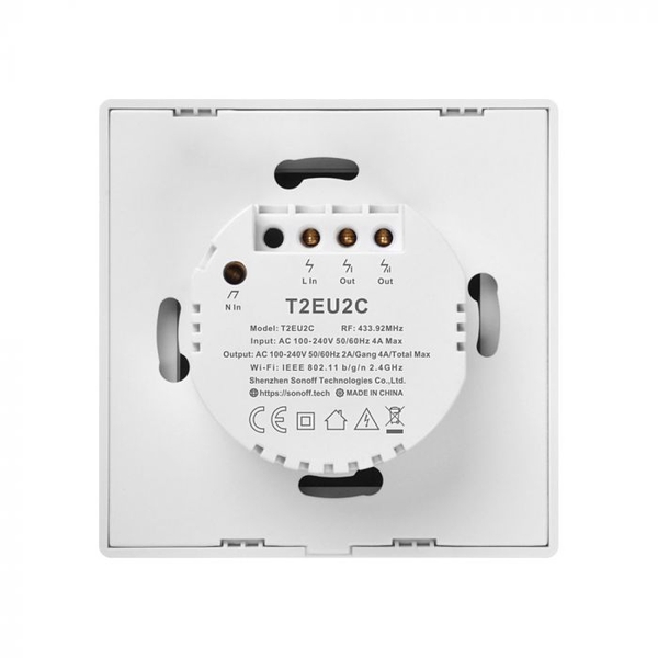SONOFF T2EU2C-TX (NOVI) WI-FI PAMETNI PREKIDAČ