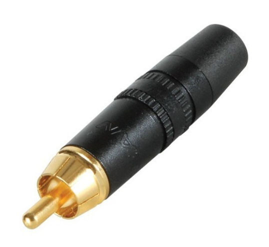 REAN NEUTRIK NYS373 RCA PLUG 6mm BLACK
