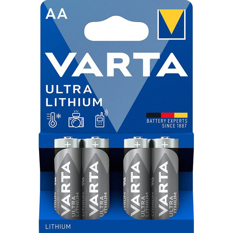 VARTA LITHIUM L91 R6 AA LITIJEVA BATERIJA BLISTER 4 KOM