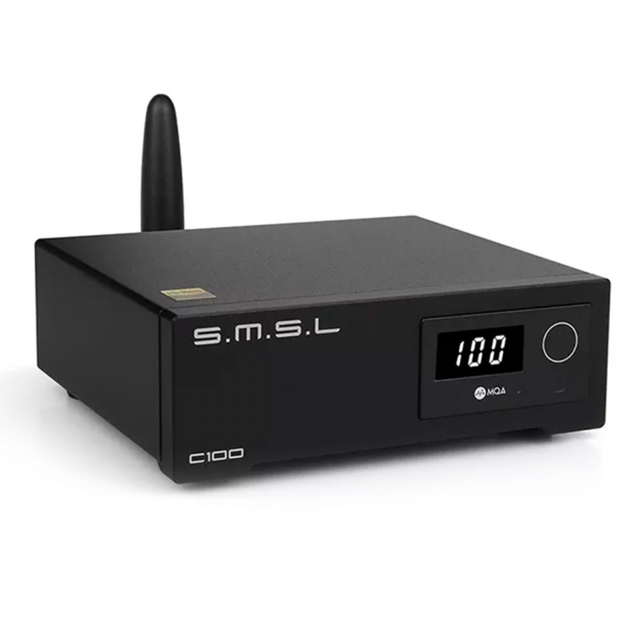 SMSL C100 DAC AK4493S XMOS XU316 BLUETOOTH 5.0 32 BIT 768KHZ DSD512 MQA