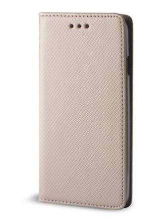 TORBICA PREKLOPNA KOŽNA SMART MAGNET ZA IPHONE 14 PRO 6,1" GOLD