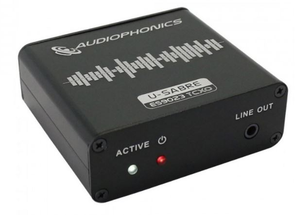 AUDIOPHONICS U-SABRE USB DAC 24BIT/96KHZ SA9023 / ES9023 OTG V2.2E TCXO EDITION