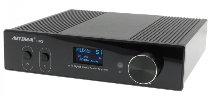 AIYIMA D03 FULL DIGITAL AMPLIFIER FDA 2.1 TAS5624 BLUETOOTH 5.0 APTX HD 2X120W 4 OHM