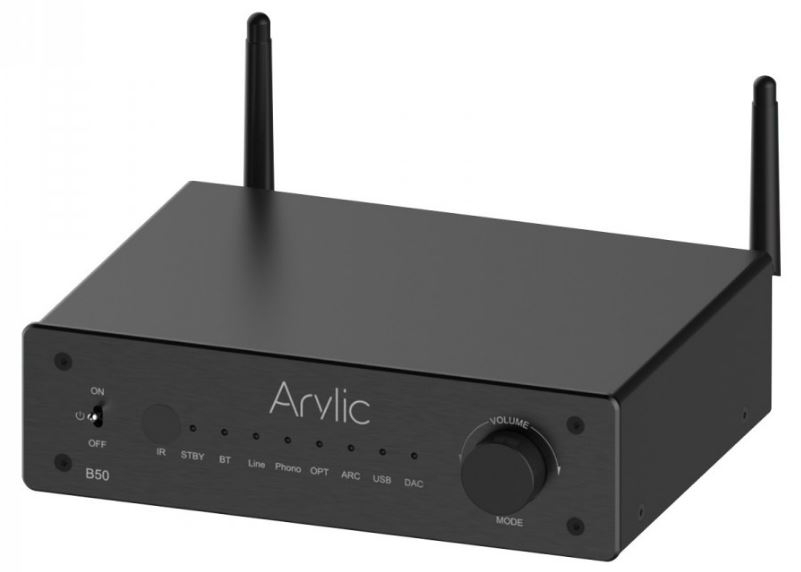 ARYLIC B50 AMPLIFIER TWO-WAY BLUETOOTH 5.2 APTX HD HDMI ARC 2X50W