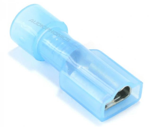 INSULATED FEMALE BLADE TERMINAL 4.8MM 1.5-2.5MM BLUE (X10)