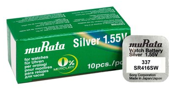 MURATA DUGMASTA BATERIJA DUGMASTA BATERIJA 337,SR416SW