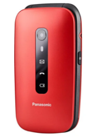 PANASONIC PREKLOPNI MOBITEL ZA STARIJE KX-TU550EXR CRVENI