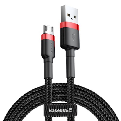 BASEUS KABEL CAFULE microUSB 2m 1.5A BLACK-RED