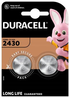 DURACELL ALKALNA BATERIJA CR2430 DL2430 ECR2430 2BL BLISTER (2 KOM)