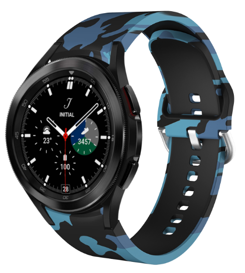 SILIKONSKA NARUKVICA ZA SAMSUNG GALAXY WATCH 20mm BLUE/BLACK