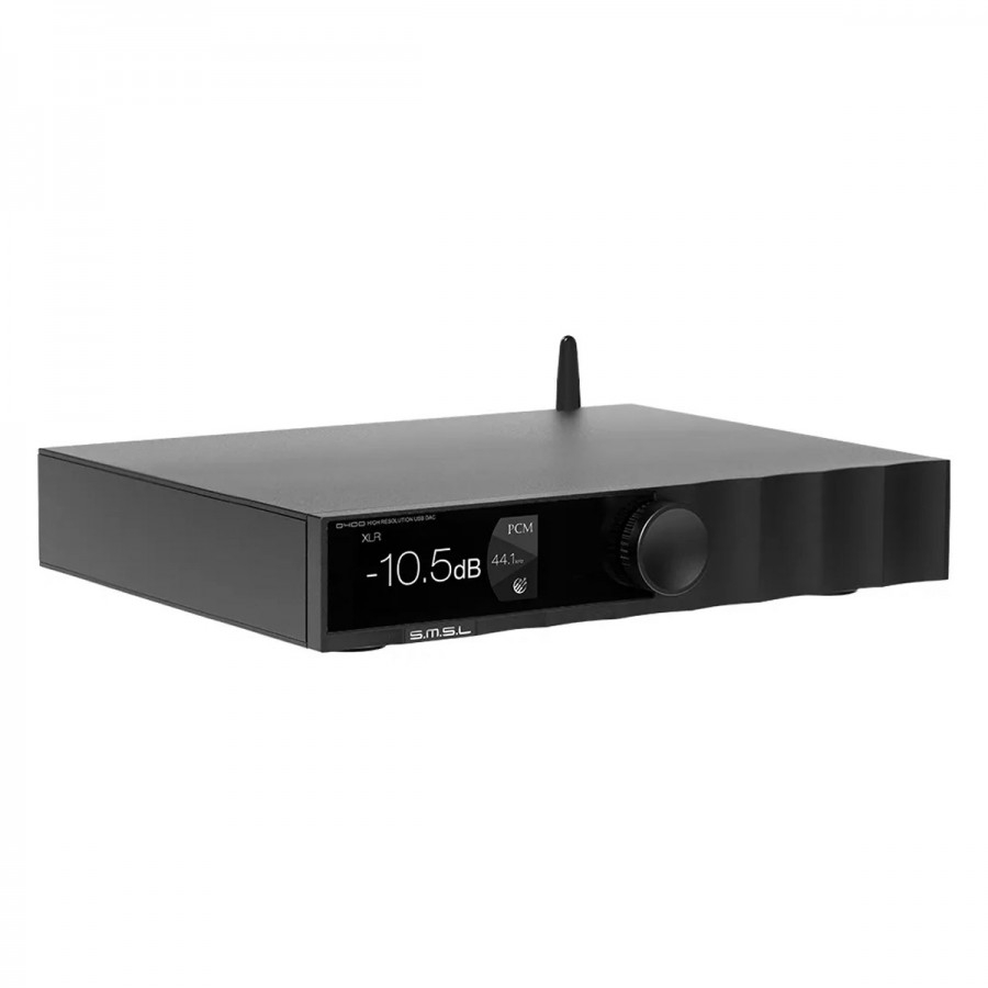 SMSL D400PRO DAC AK4191 AK4499EX XMOS XU316 BLUETOOTH 5.0 32BIT 768KHZ DSD512 MQA CRNA