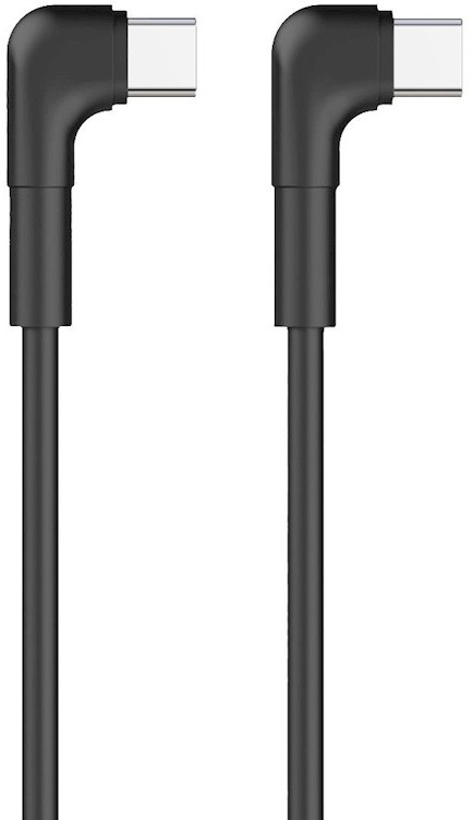 MAXLIFE MXUC-09 ANGLE CABLE USB-C - USB-C 1,0 m 60W BLACK