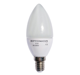 OPTONICA LED CANDLE ŽARULJA E14 2700K 5,5W 230V TOPLA BIJELA