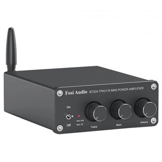 FOSI AUDIO BT20A CLASS D POJAČALO 2x TPA3116 BLUETOOTH 5.0 2x90W 4 OHM