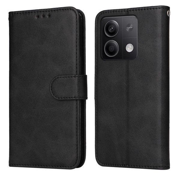 TORBICA PREKLOPNA KOŽNA ZA XIAOMI REDMI NOTE 13 5G CRNA