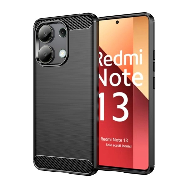 ZADNJA MASKA CARBON FIBER TPU ZA XIAOMI REDMI NOTE 13 4G CRNA