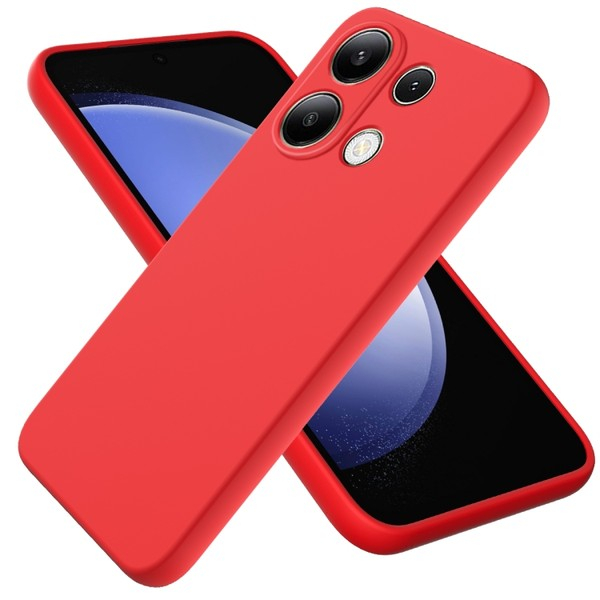 SILIKONSKA ZADNJA MASKA ZA XIAOMI REDMI NOTE 13 PRO 4G / POCO M6 PRO 4G CRVENA