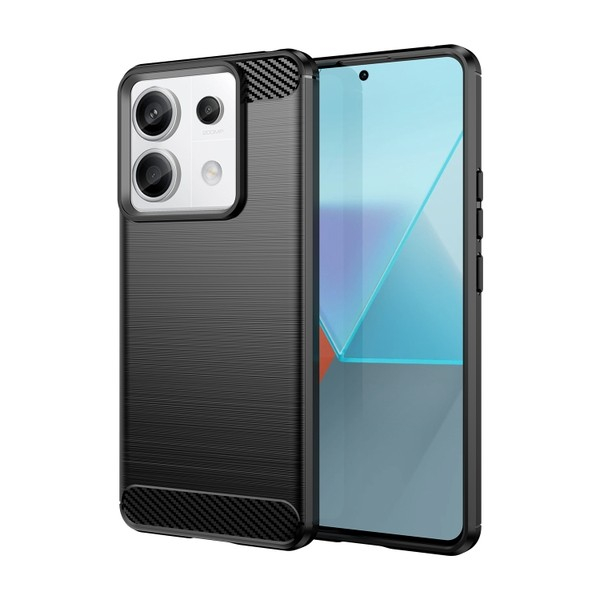 ZADNJA MASKA CARBON FIBER TPU ZA XIAOMI REDMI NOTE 13 PRO 5G CRNA